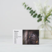 Feuerwehrmann - getragen und verwendet visitenkarte (Stehend Vorderseite)