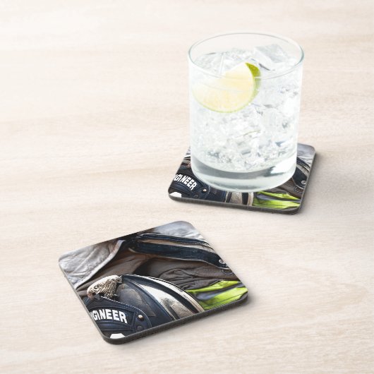 Feuerwehrmann Getränkeuntersetzer (Rechte Seite)