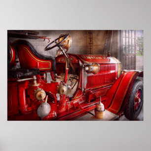 Feuerwehrmann - Gewartet für Anruf Poster