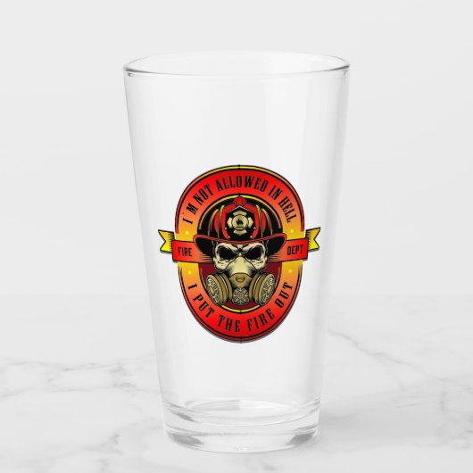 Feuerwehrmann Glas (Vorderseite)
