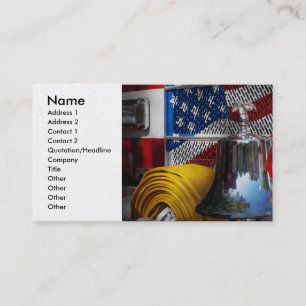 Feuerwehrmann - glühend visitenkarte