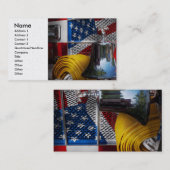 Feuerwehrmann - glühend visitenkarte (Vorne/Hinten)