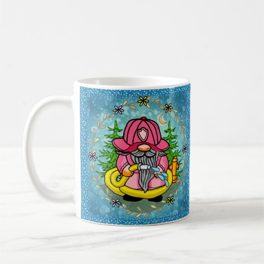 Feuerwehrmann-Gnom Kaffeetasse (Links)