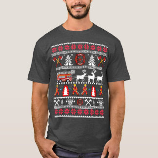 Feuerwehrmann hässlicher Weihnachtspullover Feuerw T-Shirt