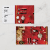 Feuerwehrmann - Hebels und Ventile Visitenkarte (Vorne/Hinten)