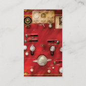 Feuerwehrmann - Hebels und Ventile Visitenkarte (Rückseite)