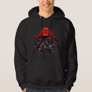 Feuerwehrmann Hippopotamus Feuerwehr Feuerwehr Feu Hoodie