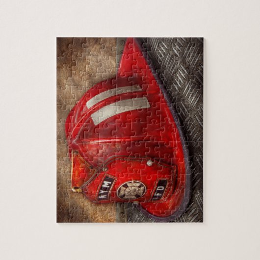 Feuerwehrmann - Hut - ein Kindheitstraum Puzzle (Vertikal)