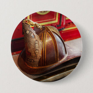 Feuerwehrmann - Hut - Kommandant Button