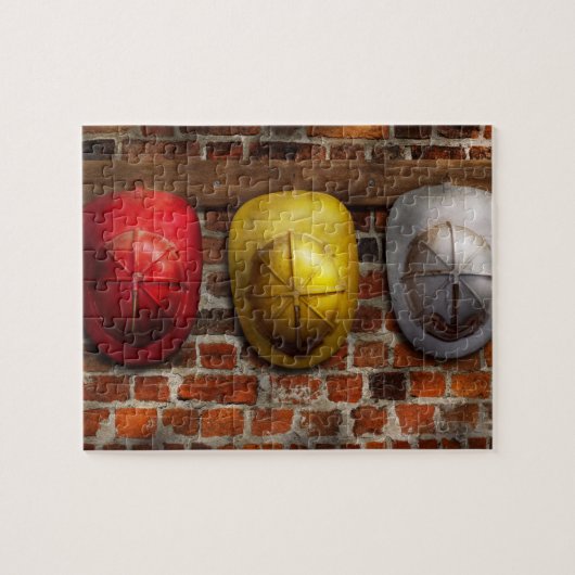 Feuerwehrmann - Hüte - wählen Sie einen Hut, jeden Puzzle (Horizontal)