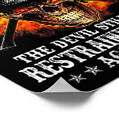 Feuerwehrmann Ich kann den Teufel nicht noch helle Poster (Ecke)