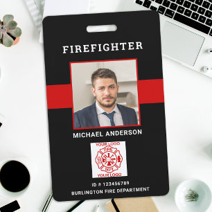 Feuerwehrmann ID Personalisierte Foto Feuerwehr Au Ausweis
