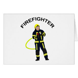 Feuerwehrmann im blauer Einsatzkleidung