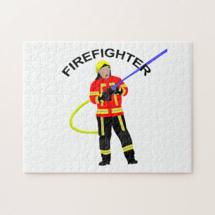 Feuerwehrmann im Einsatzkleidung-Puzzle Puzzle