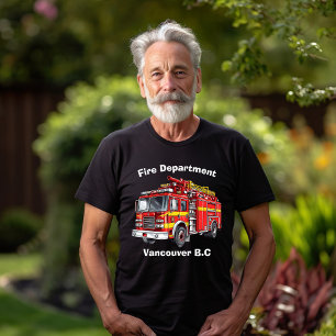 Feuerwehrmann im Morgengrauen aktiv T-Shirt