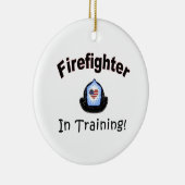 Feuerwehrmann im Training Keramikornament (Rechts)