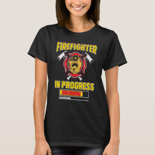 Feuerwehrmann In Bearbeitung Zukünftiger Feuerwehr T-Shirt