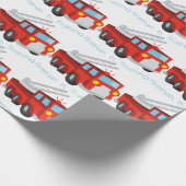 Feuerwehrmann in der Ausbildung Geschenkpapier (Ecke)