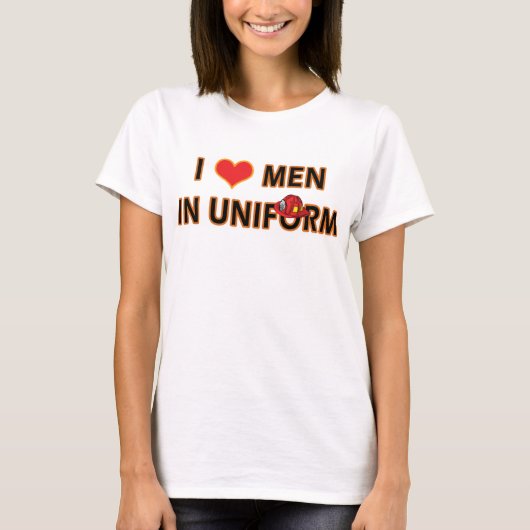 FEUERWEHRMANN IN DER UNIFORM T-Shirt (Vorderseite)