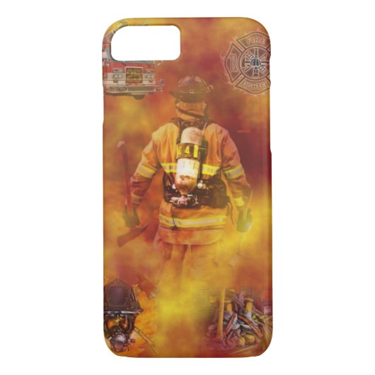 Feuerwehrmann iPhone 7 Abdeckung Case-Mate iPhone Hülle (Rückseite)