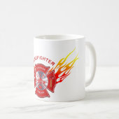 Feuerwehrmann-Kaffee-Tasse Kaffeetasse (VorderseiteRechts)