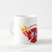 Feuerwehrmann-Kaffee-Tasse Kaffeetasse (Vorderseite Links)