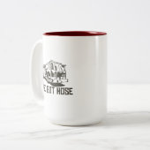 Feuerwehrmann-Kaffee-Tasse Zweifarbige Tasse (Vorderseite Links)