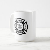 Feuerwehrmann Kaffeetasse (Vorderseite Links)
