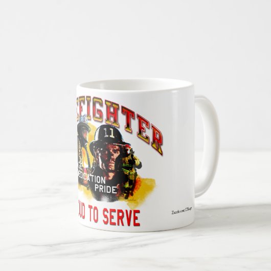 Feuerwehrmann Kaffeetasse (VorderseiteRechts)