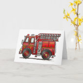 Feuerwehrmann Karte (Gelbe Blume)