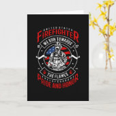 Feuerwehrmann Karte (Gelbe Blume)