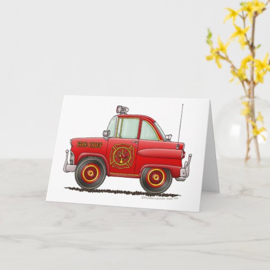 Feuerwehrmann Karte (Gelbe Blume)