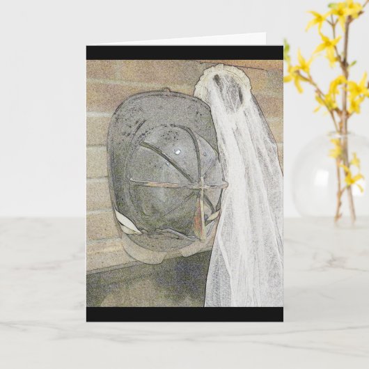 Feuerwehrmann Karte (Gelbe Blume)