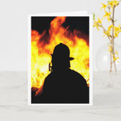 Feuerwehrmann Karte (Gelbe Blume)