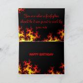 Feuerwehrmann-Karte Karte (Innenseite)