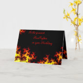 Feuerwehrmann-Karte Karte (Gelbe Blume)