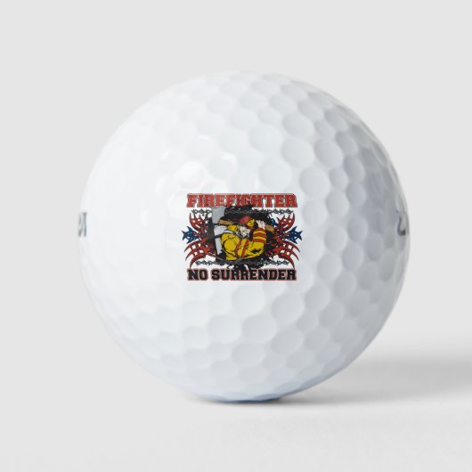 Feuerwehrmann keine Übergabe Golfball (Vorderseite)