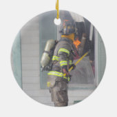 Feuerwehrmann Keramik Ornament (Hinten)