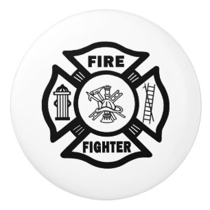 Feuerwehrmann Keramikknauf