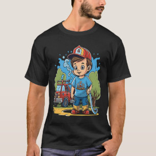 Feuerwehrmann Kids Kleiner Feuerlöschlauch Feuerwe T-Shirt