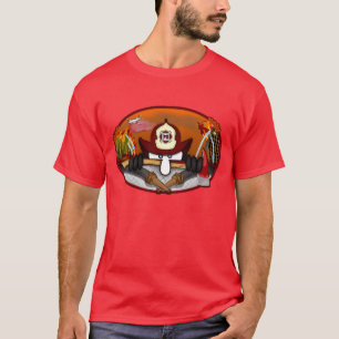 Feuerwehrmann Kilroy Rot - heißer T - Shirt
