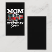 Feuerwehrmann Kinder Feuerwehrfahrzeuge Mama Gebur Visitenkarte (Vorne/Hinten)