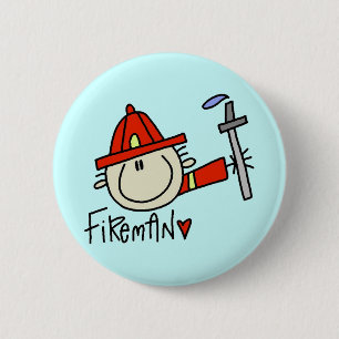 Feuerwehrmann-Knopf Button