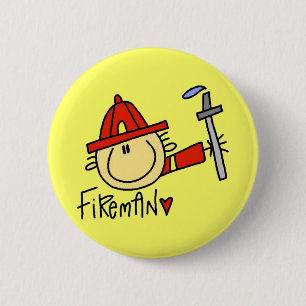 Feuerwehrmann-Knopf Button