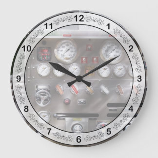 Feuerwehrmann - Kontrollen des Feuerwehrmanns Große Wanduhr