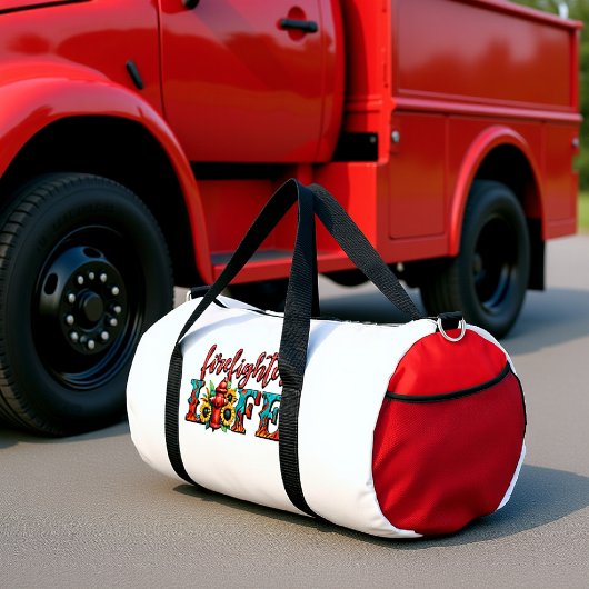 Feuerwehrmann Lebens Hydrant Sonnenblumen Duffle Bag