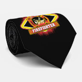 Feuerwehrmann-Logo Krawatte (Gerollt)