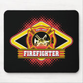 Feuerwehrmann-Logo Mousepad (Vorne)