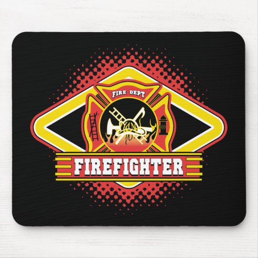 Feuerwehrmann-Logo Mousepad (Vorne)