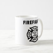 Feuerwehrmann-Logo Tasse (VorderseiteRechts)